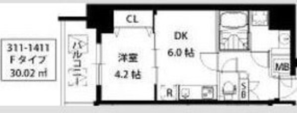 S-RESIDENCE江坂の物件間取画像
